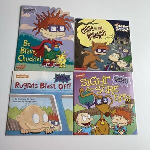 Vintage‎ Nickelodeon Rugrats Books Retro Lot Of 4 Paperback Books Comic